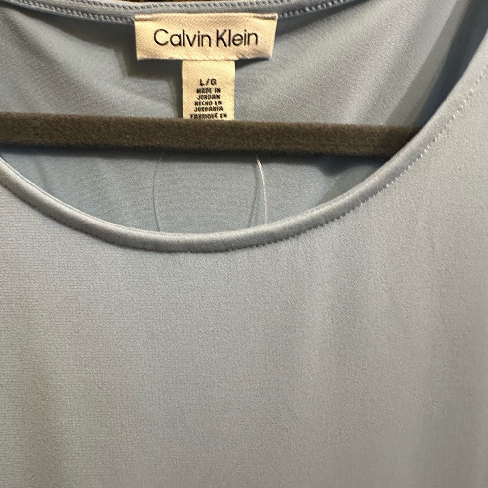 Calvin Klein Soft Blue Blouse - Picture 2 of 4